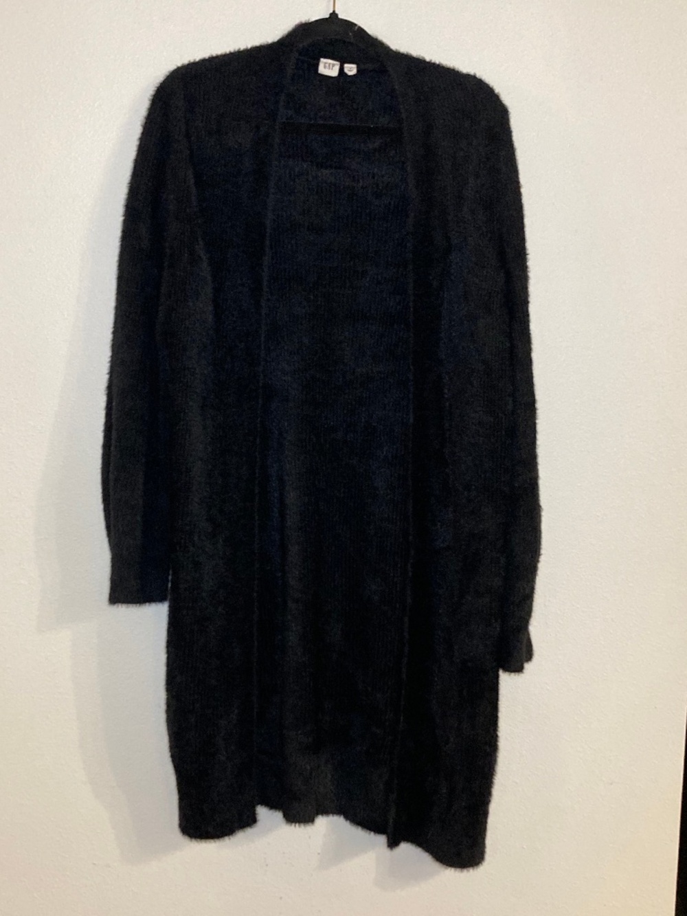 gap extra long fuzzy long sleeve cardigan - Picture 5 of 8